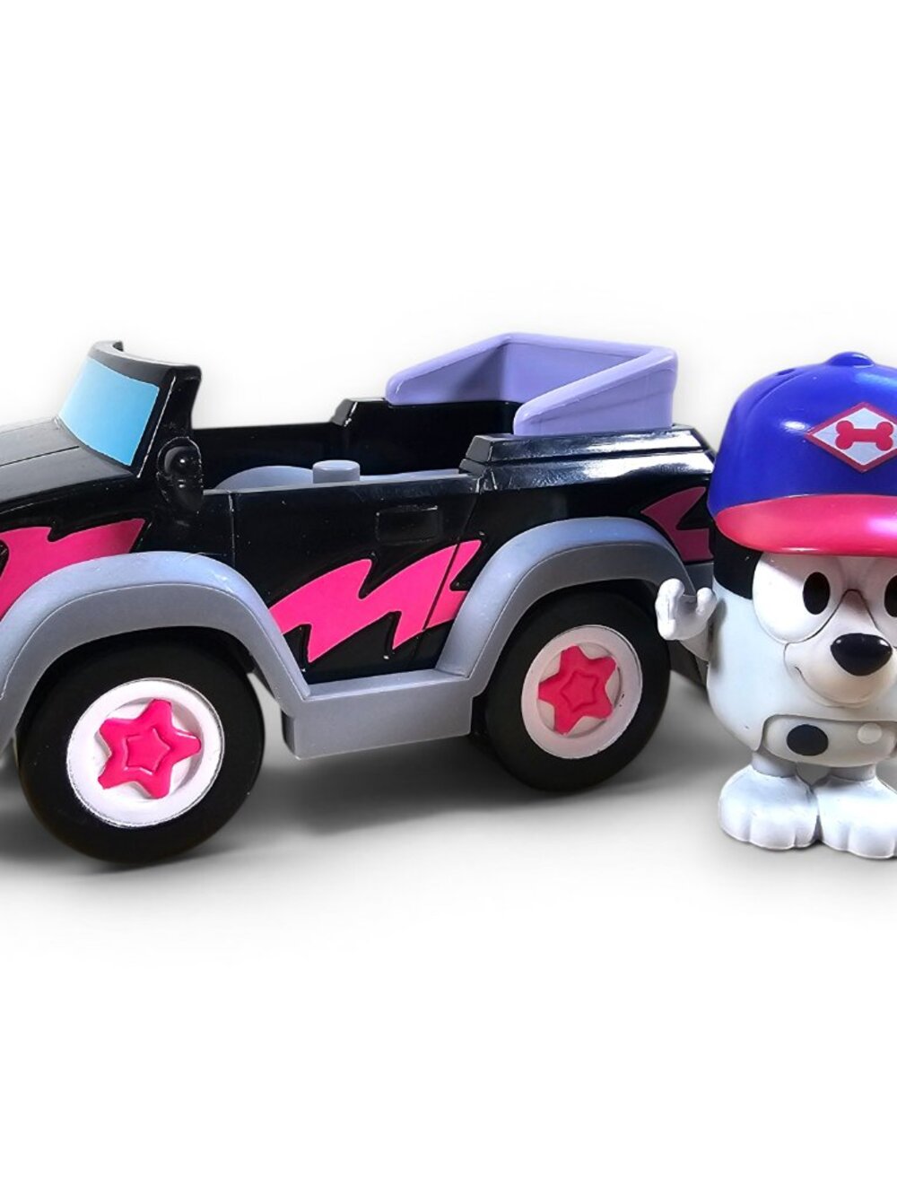 Moose Toys Bluey Pizza Girls Black Vehicle Car with Muffin Figure Blue Hat